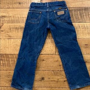 Wrangler Blue Straight-Leg Jeans Classic Design